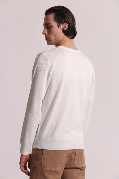 MAGLIA GIROCOLLO CON TEXTURE