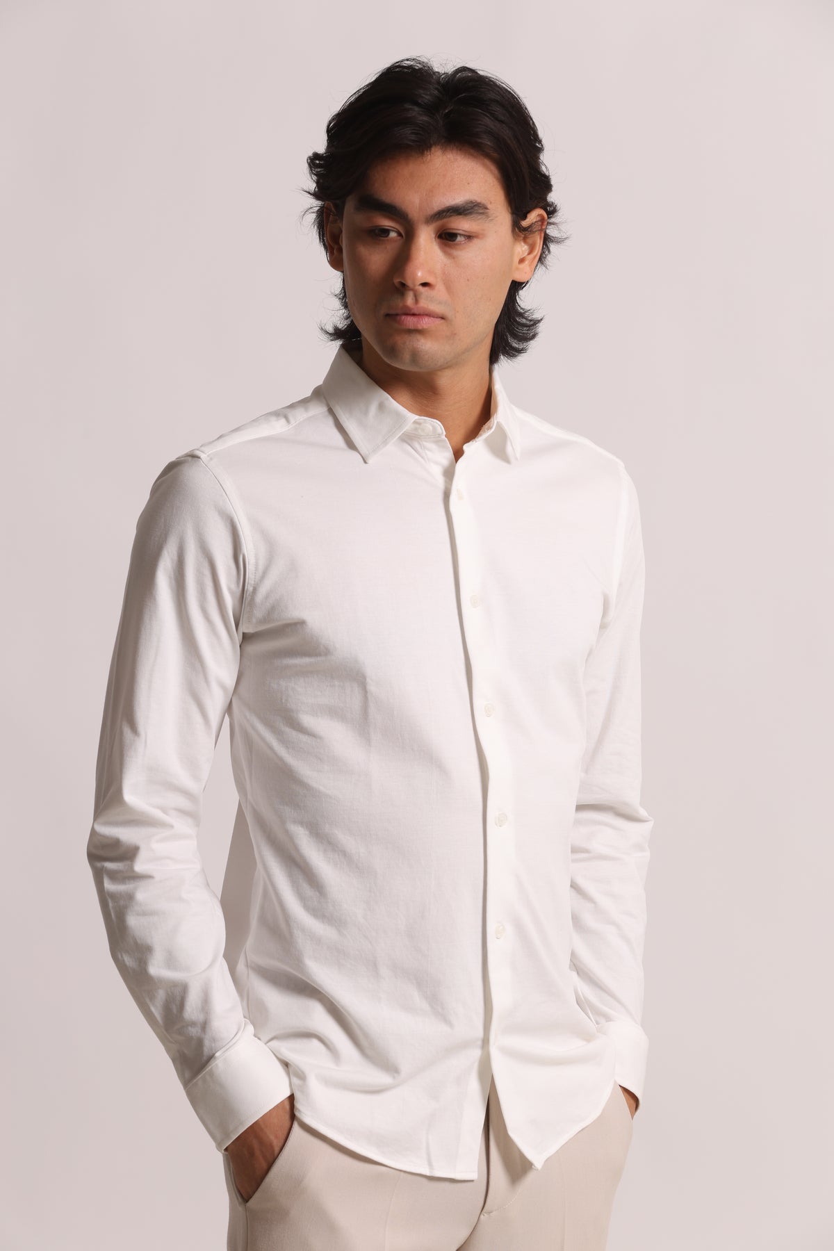 CAMICIA IN COTONE JERSEY