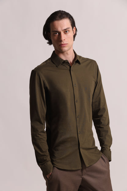 CAMICIA IN COTONE JERSEY