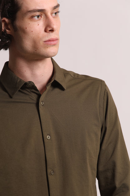 CAMICIA IN COTONE JERSEY