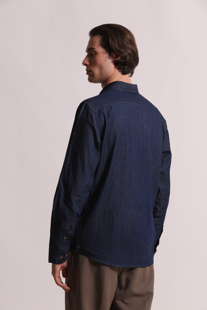 CAMICIA IN COTONE CHAMBRAY