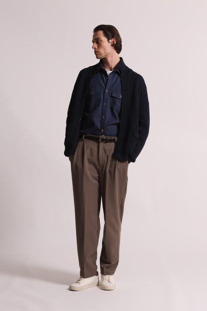CAMICIA IN COTONE CHAMBRAY
