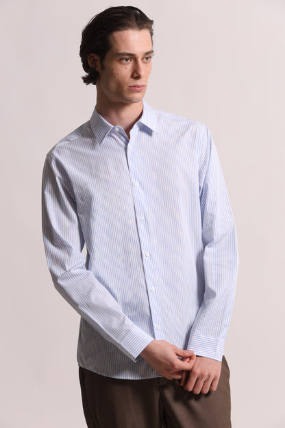 CAMICIA A RIGHE IN COTONE