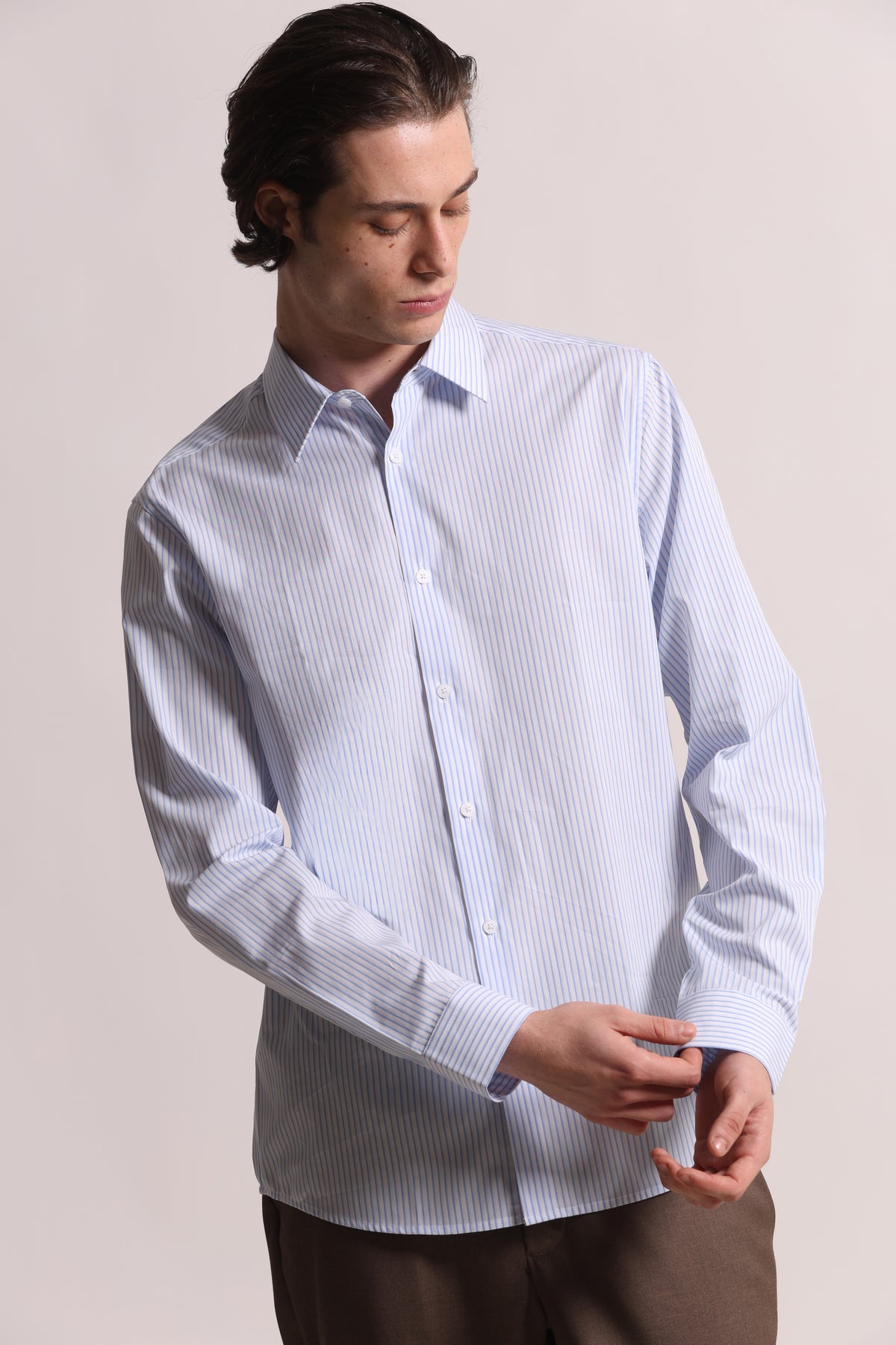 CAMICIA A RIGHE IN COTONE