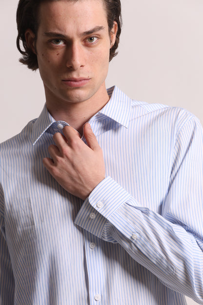 CAMICIA A RIGHE IN COTONE