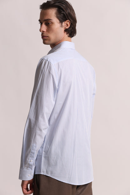 CAMICIA A RIGHE IN COTONE