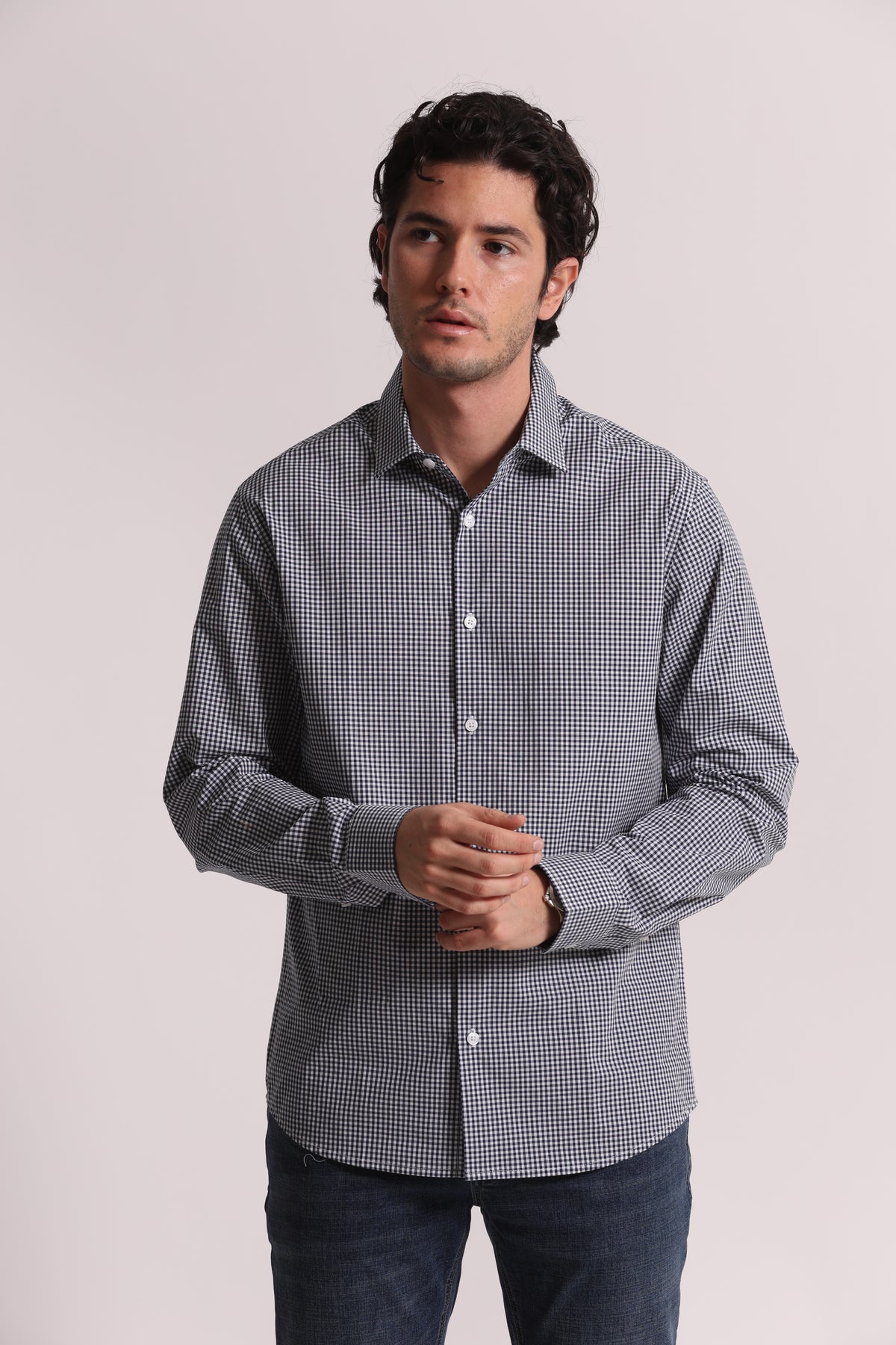 CAMICIA A QUADRETTI IN COTONE