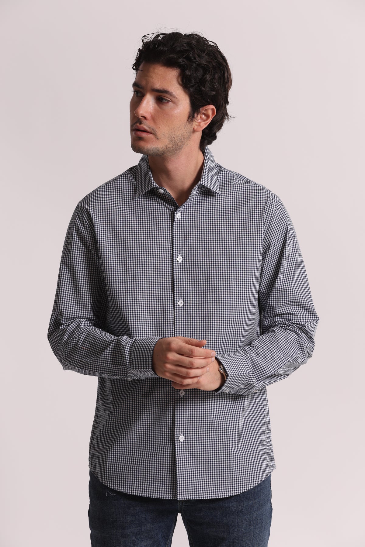CAMICIA A QUADRETTI IN COTONE