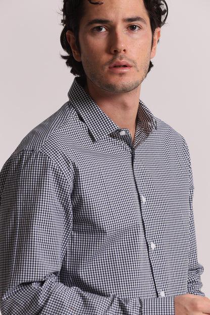 CAMICIA A QUADRETTI IN COTONE