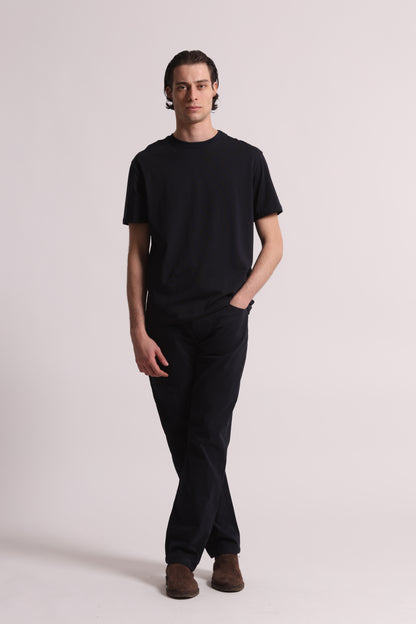 PANTALONI IN GABARDINA DI COTONE CON PINCES