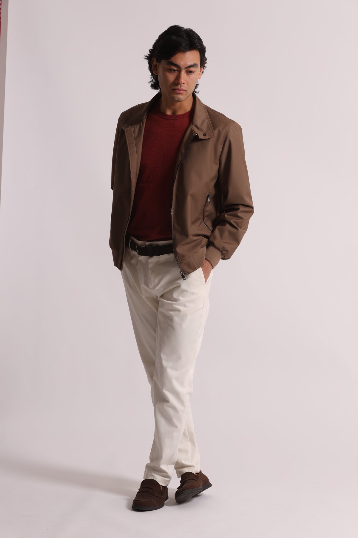 PANTALONI IN GABARDINA DI COTONE