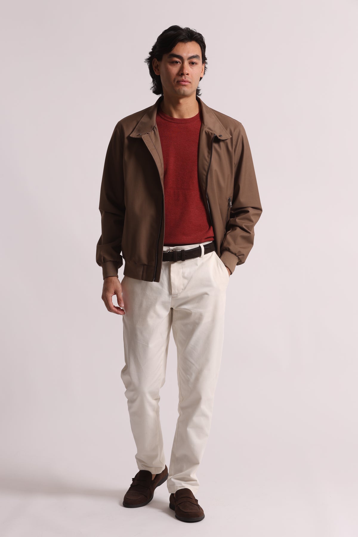 PANTALONI IN GABARDINA DI COTONE