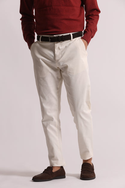 PANTALONI IN GABARDINA DI COTONE