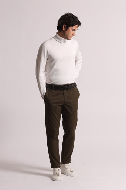 PANTALONI IN GABARDINA DI COTONE