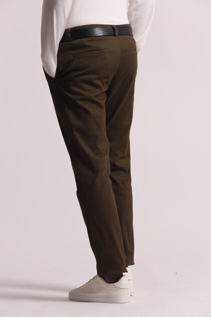 PANTALONI IN GABARDINA DI COTONE