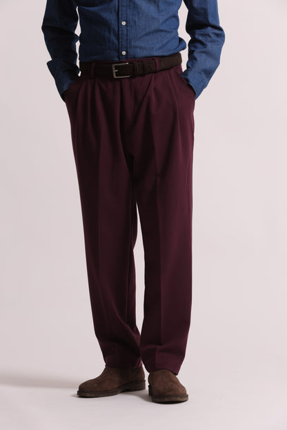 PANTALONI IN MANOLANA CON PINCES