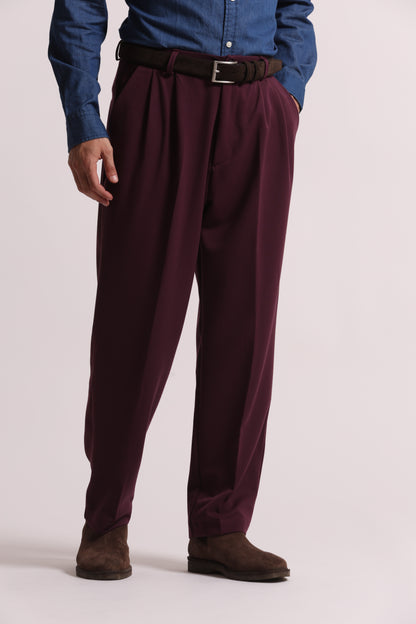 PANTALONI IN MANOLANA CON PINCES