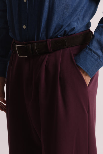 PANTALONI IN MANOLANA CON PINCES