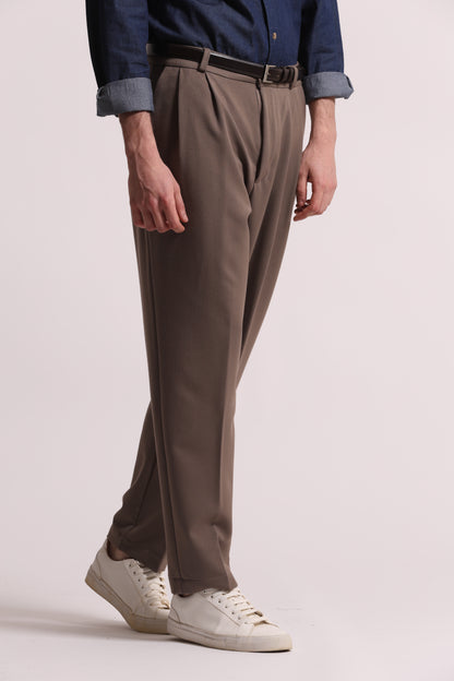 PANTALONI IN MANOLANA CON PINCES