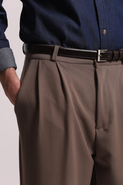 PANTALONI IN MANOLANA CON PINCES