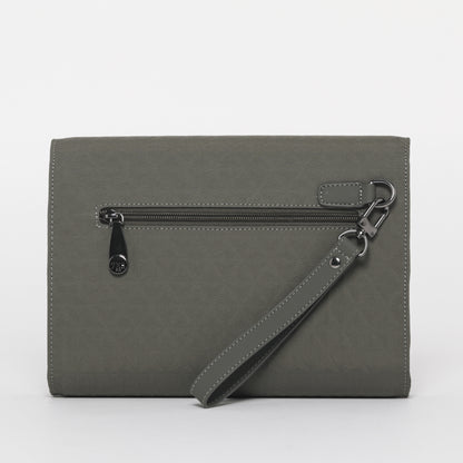 BORSA POCHETTE CON MOTIVI GEOMETRICI