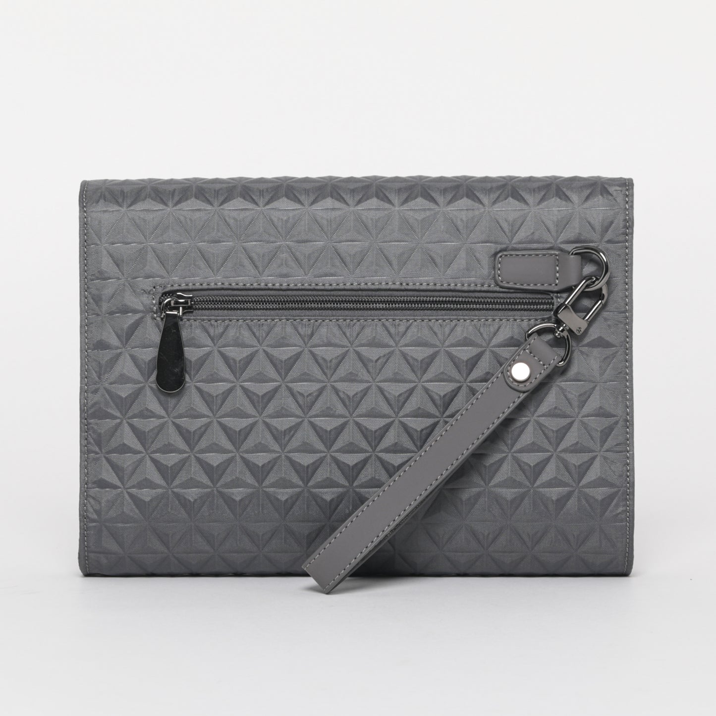 BORSA POCHETTE CON MOTIVI GEOMETRICI