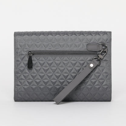 BORSA POCHETTE CON MOTIVI GEOMETRICI