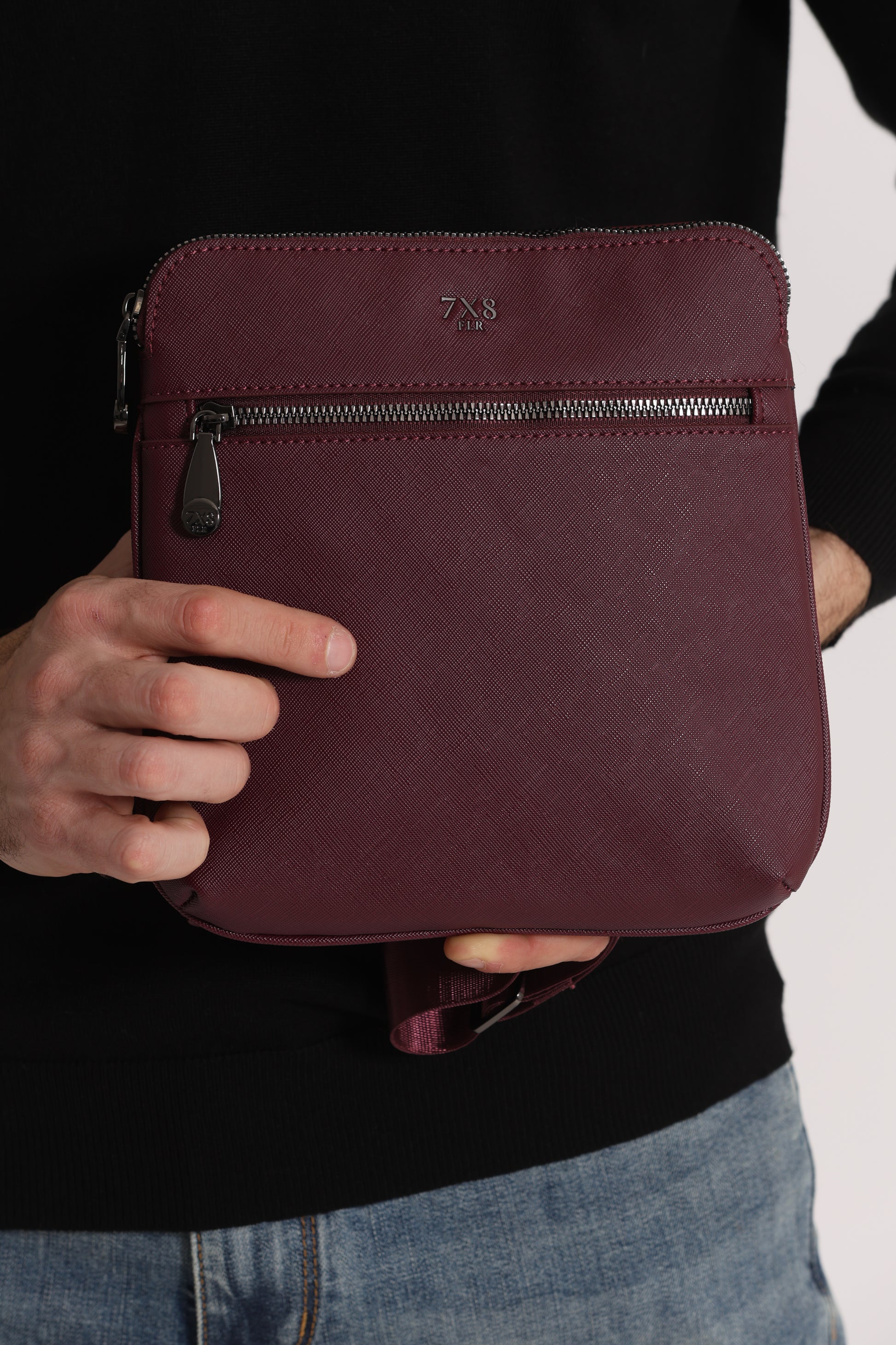BORSA A TRACOLLA TINTA UNITA