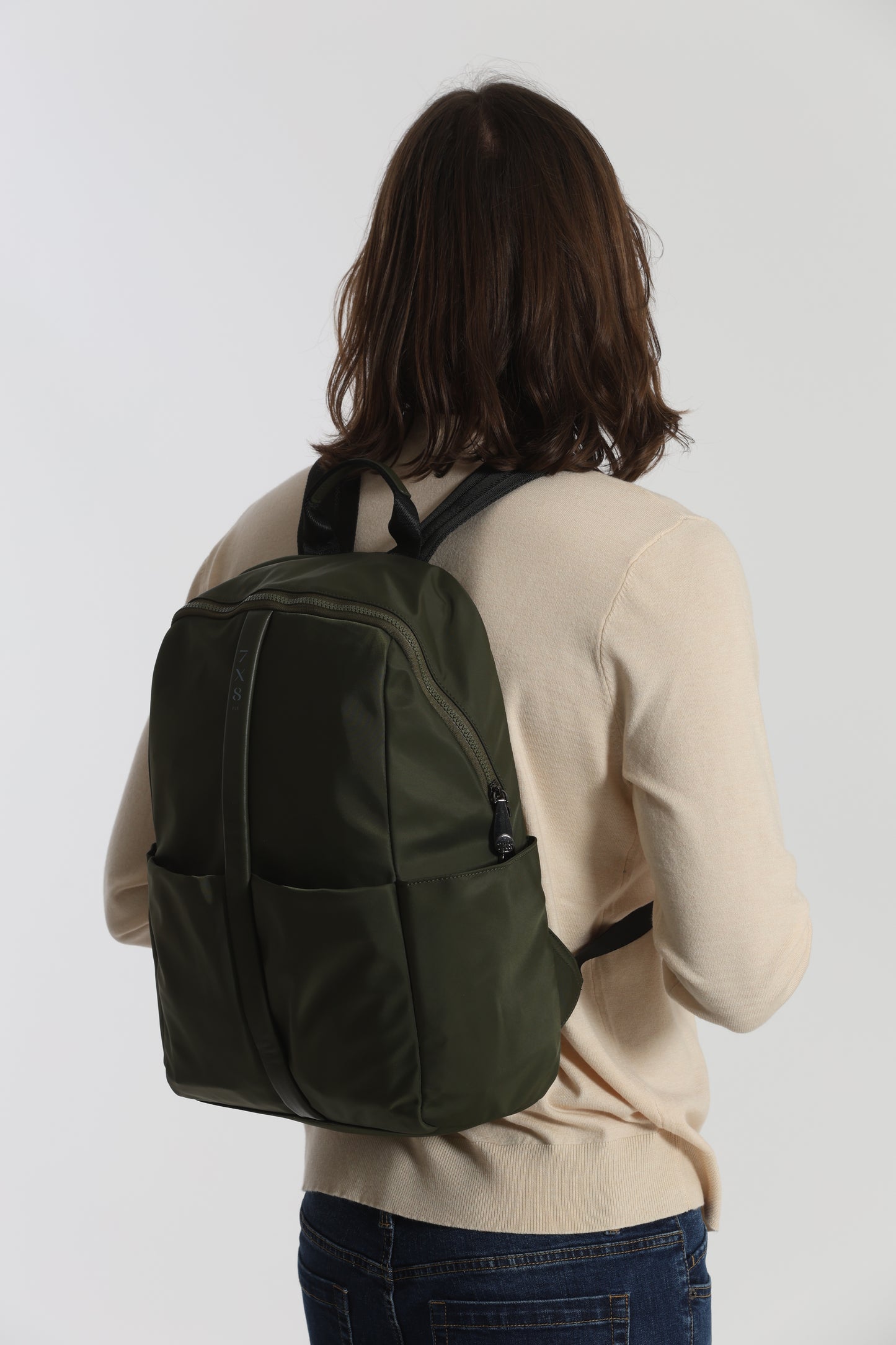 ZAINO IN TESSUTO TECNICO CON DETTAGLI IN SIMILPELLE