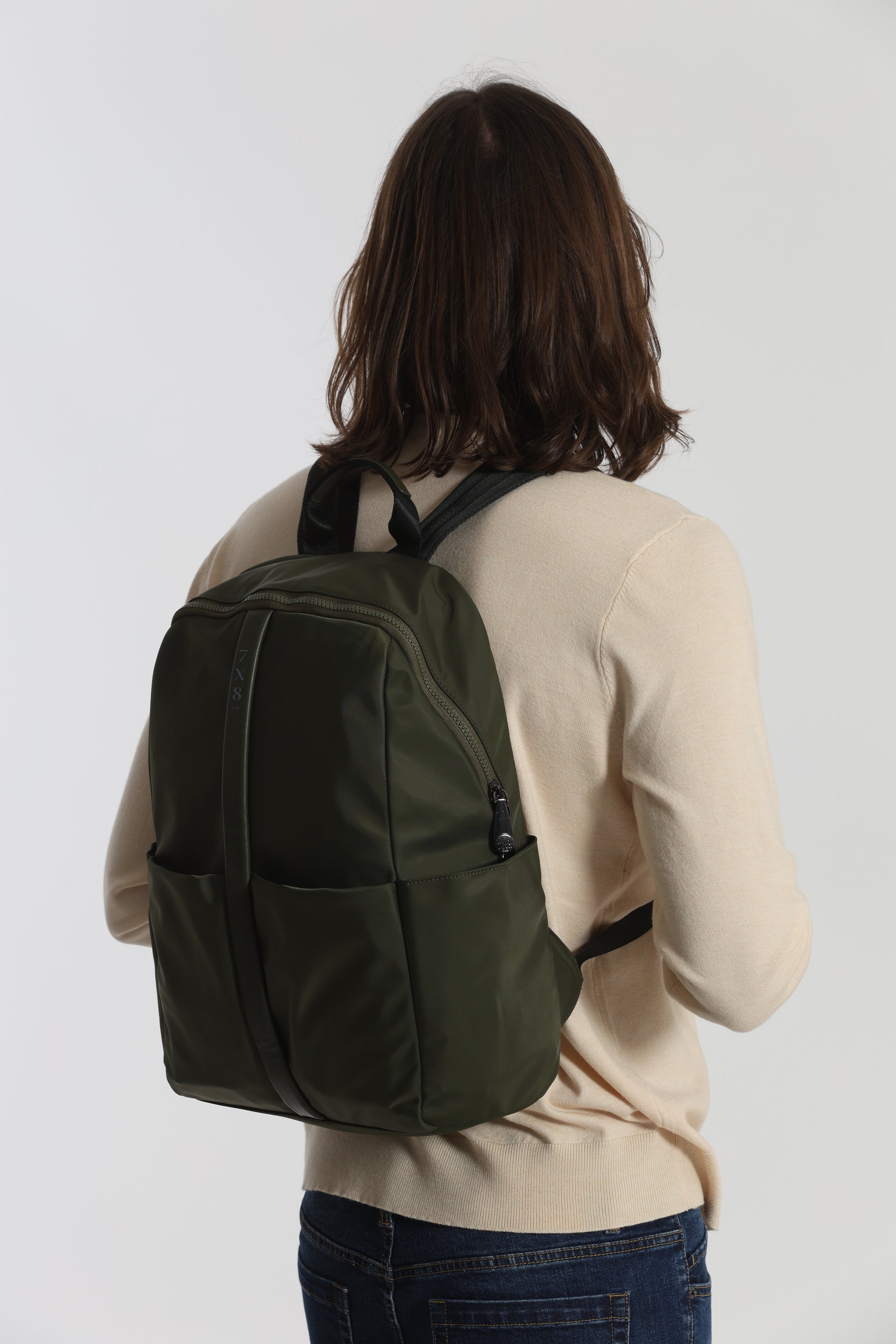 ZAINO IN TESSUTO TECNICO CON DETTAGLI IN SIMILPELLE