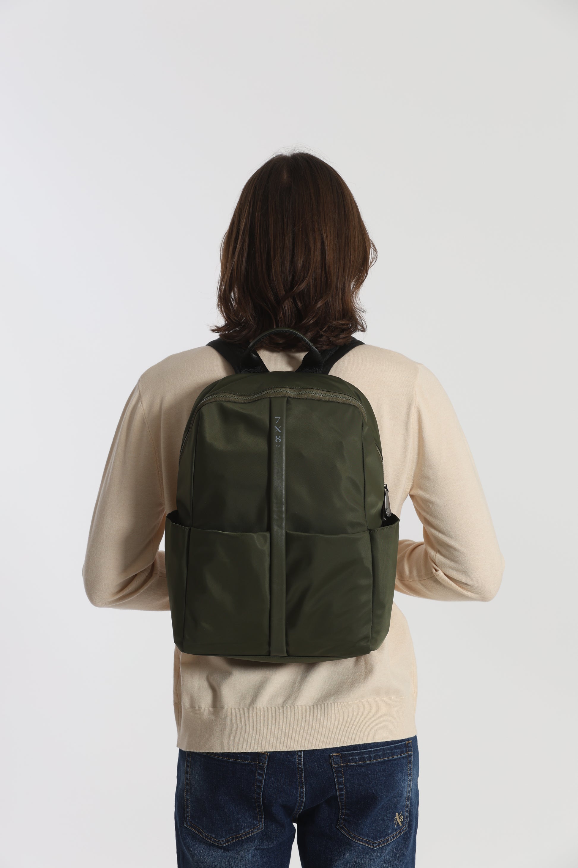 ZAINO IN TESSUTO TECNICO CON DETTAGLI IN SIMILPELLE