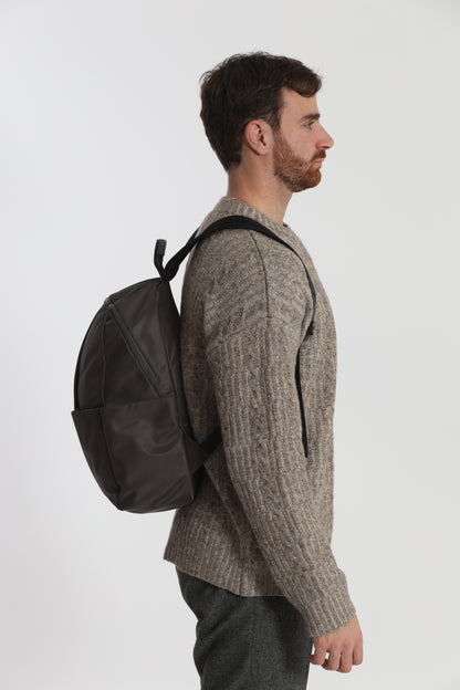ZAINO IN TESSUTO TECNICO CON DETTAGLI IN SIMILPELLE
