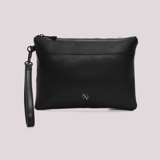 BORSA POCHETTE TINTA UNITA