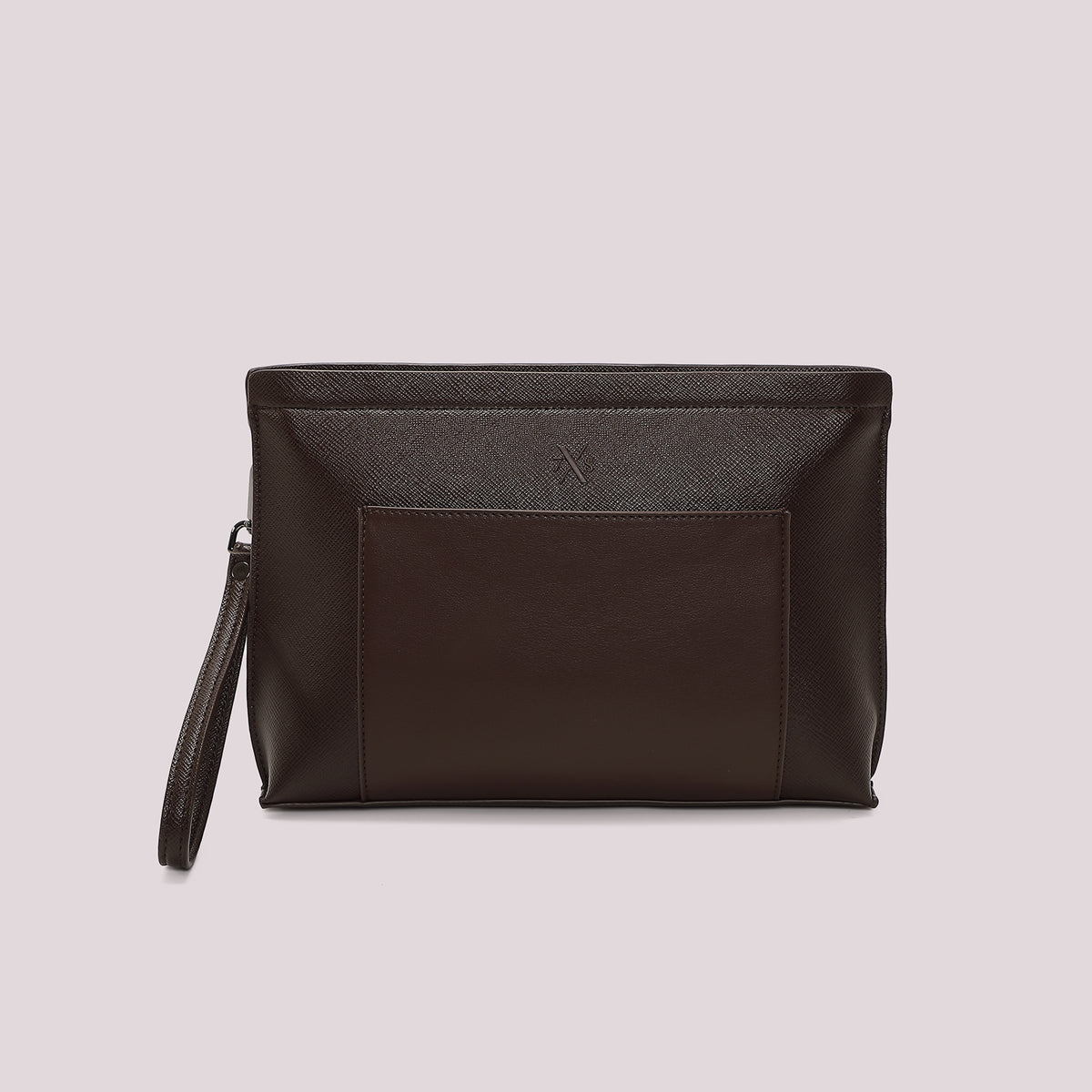 POCHETTE IN TINTA UNITA CON TASCA