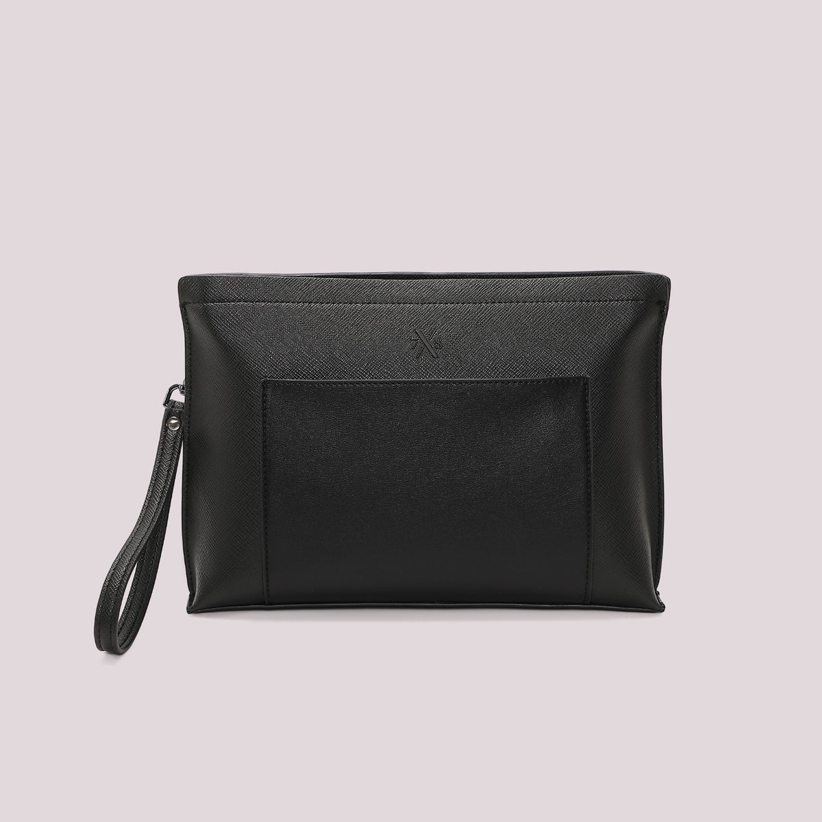 POCHETTE IN TINTA UNITA CON TASCA