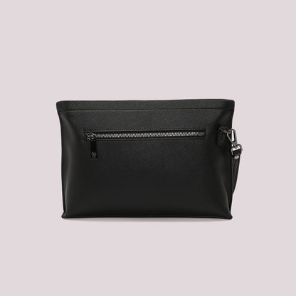 POCHETTE IN TINTA UNITA CON TASCA