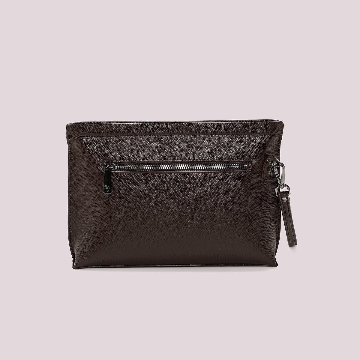 POCHETTE IN TINTA UNITA CON TASCA